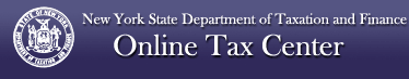 Online Tax Center - NYS Department of Taxation and Finance